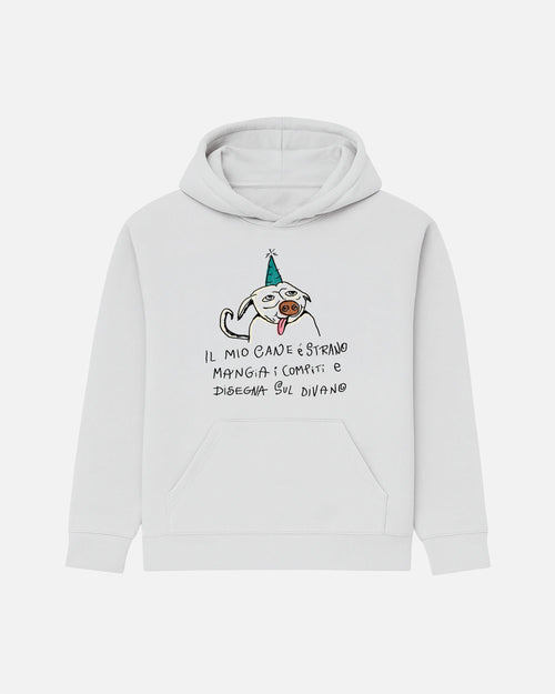 FELPA CON CAPPUCCIO BIZKIDZ "CANE STRANO"