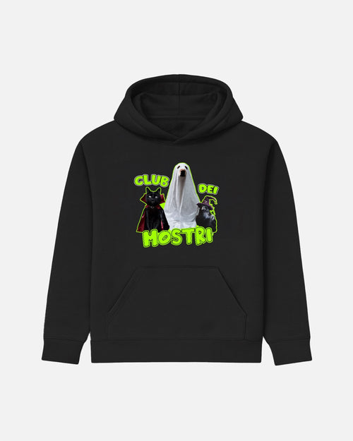 FELPA BAMBINI  CON CAPPUCCIO BIZKIDZ "CLUB DEI MOSTRI"