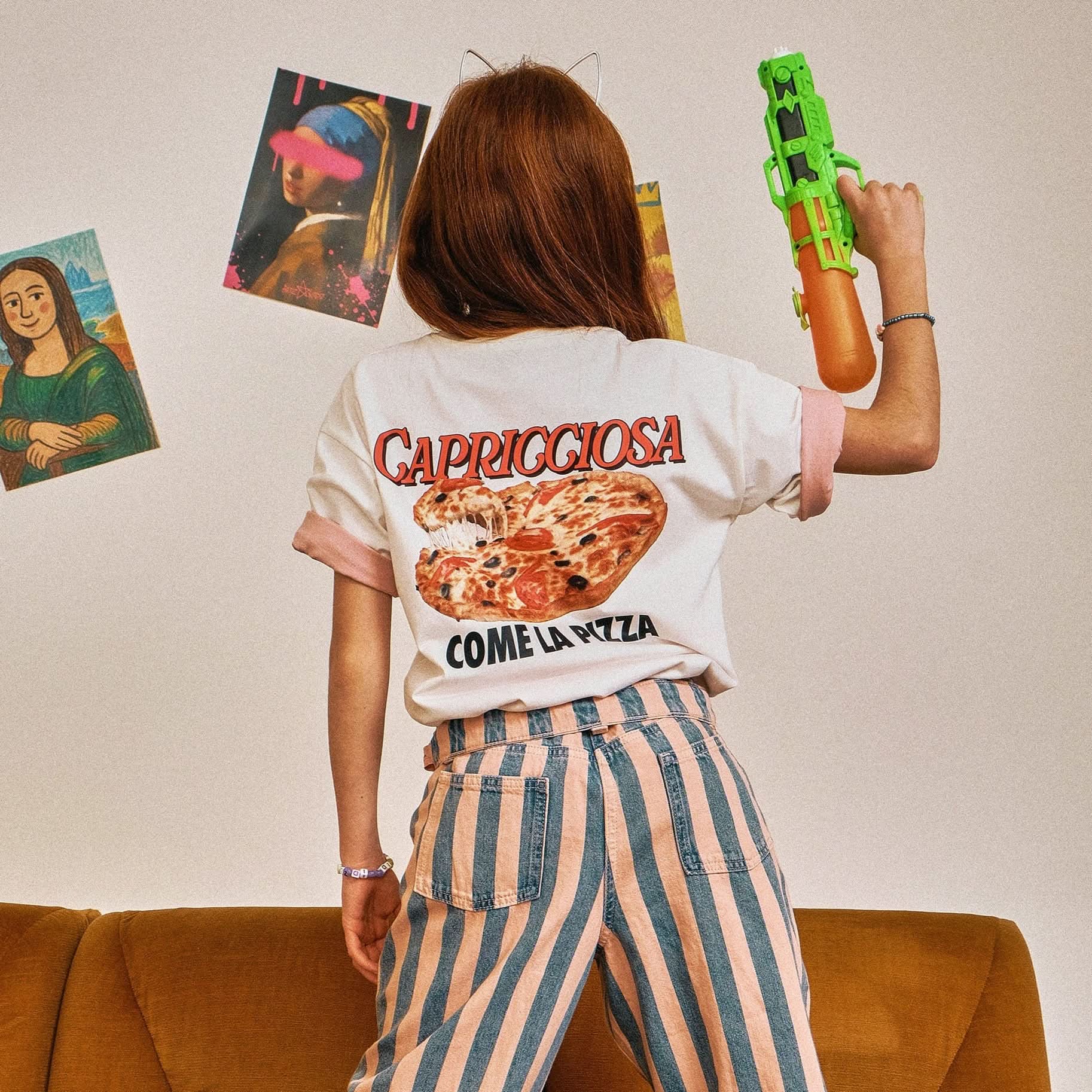 T-Shirt "Capricciosa" Indossato