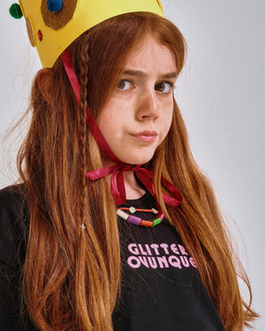 T-Shirt "Glitter ovunque" Indossata 1