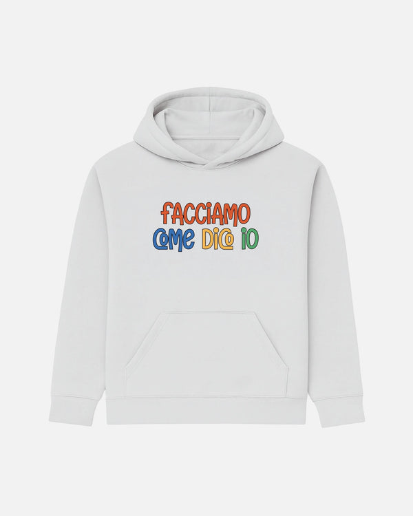 FELPA CON CAPPUCCIO BIZKIDZ "COME DICO IO"