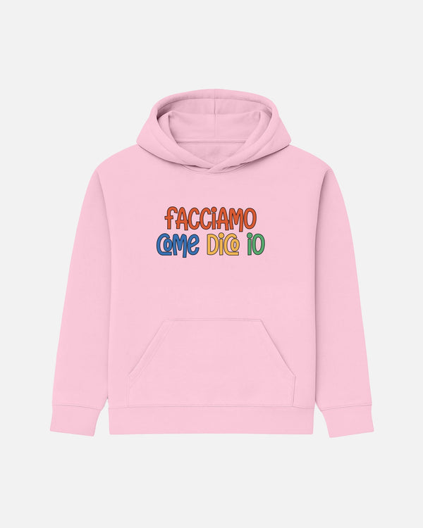 FELPA CON CAPPUCCIO BIZKIDZ "COME DICO IO"