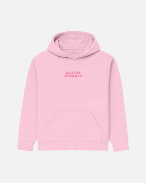 FELPA CON CAPPUCCIO BIZKIDZ "GLITTER OVUNQUE"