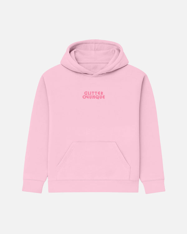 FELPA CON CAPPUCCIO BIZKIDZ "GLITTER OVUNQUE"