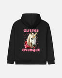 FELPA CON CAPPUCCIO BIZKIDZ "GLITTER OVUNQUE"