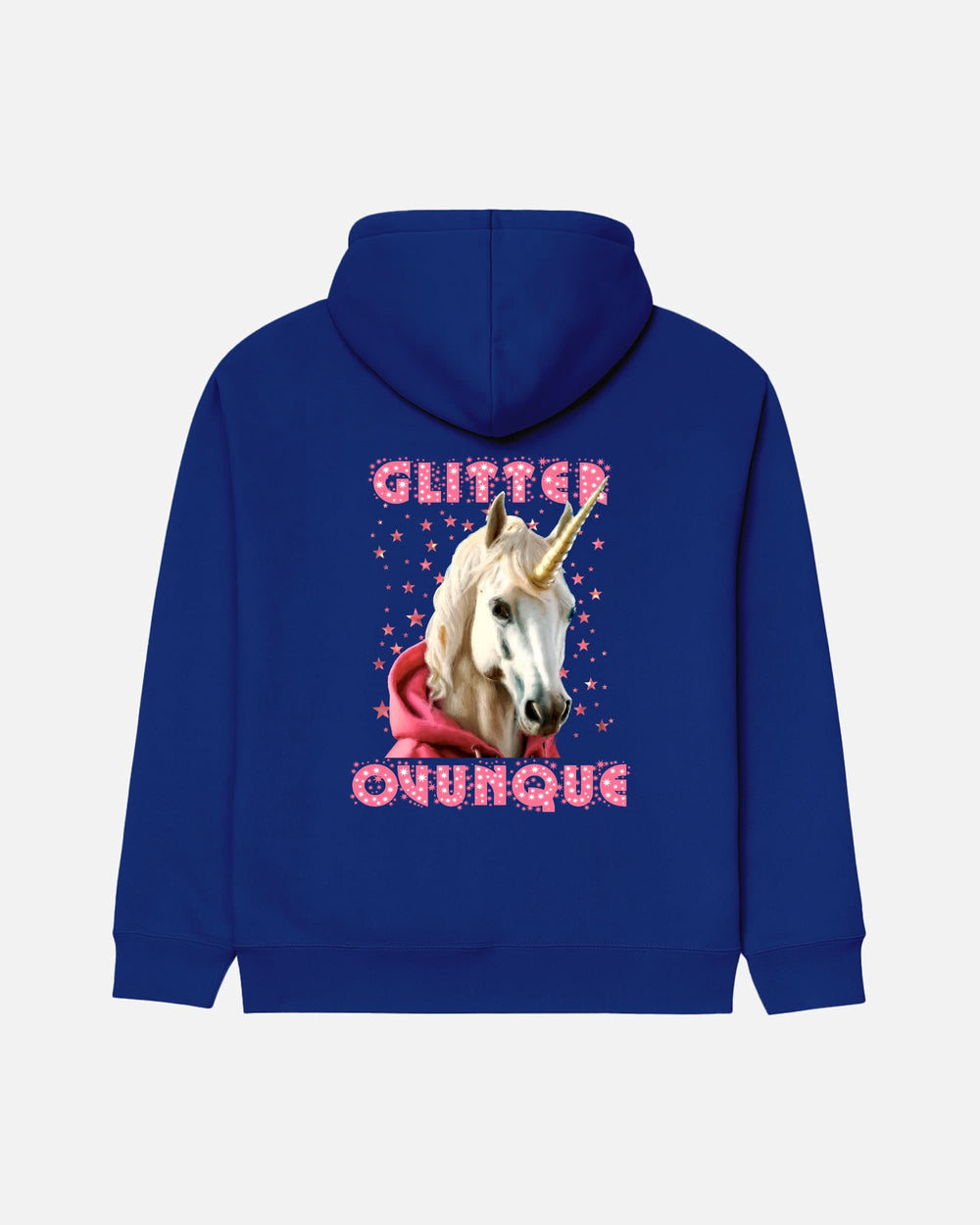 FELPA CON CAPPUCCIO BIZKIDZ "GLITTER OVUNQUE"