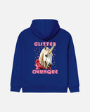 FELPA CON CAPPUCCIO BIZKIDZ "GLITTER OVUNQUE"