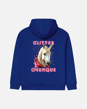 FELPA CON CAPPUCCIO BIZKIDZ "GLITTER OVUNQUE"