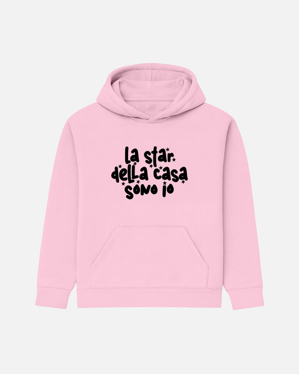 FELPA CON CAPPUCCIO BIZKIDZ "STAR DELLA CASA"