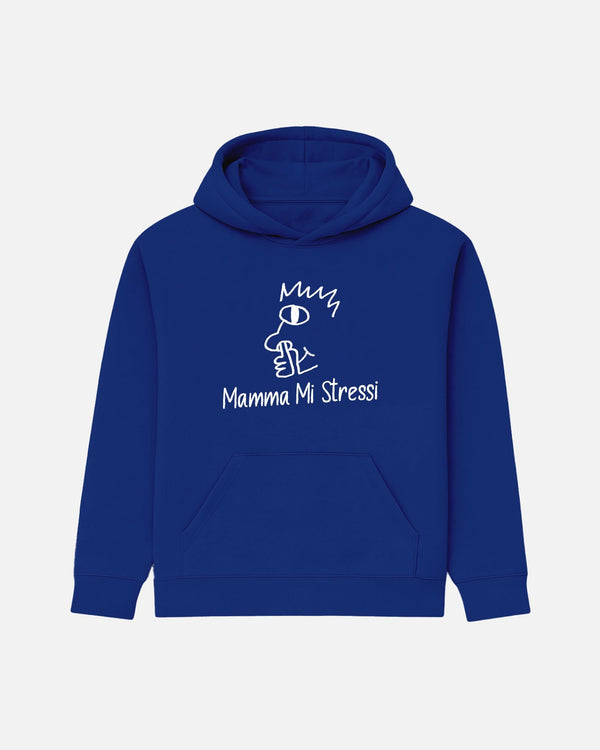 FELPA CON CAPPUCCIO BIZKIDZ "MAMMA MI STRESSI"