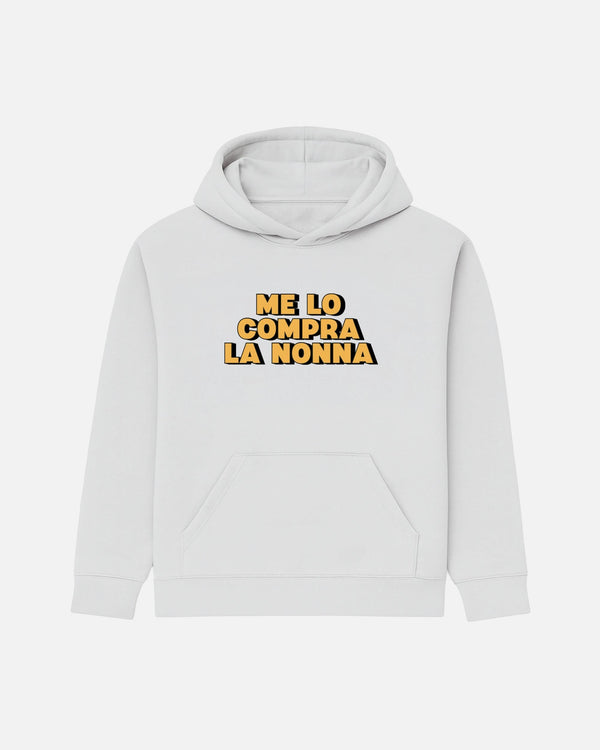 FELPA CON CAPPUCCIO BIZKIDZ "ME LO COMPRA LA NONNA"