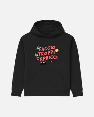 FELPA CON CAPPUCCIO BIZKIDZ "TROPPI CAPRICCI"