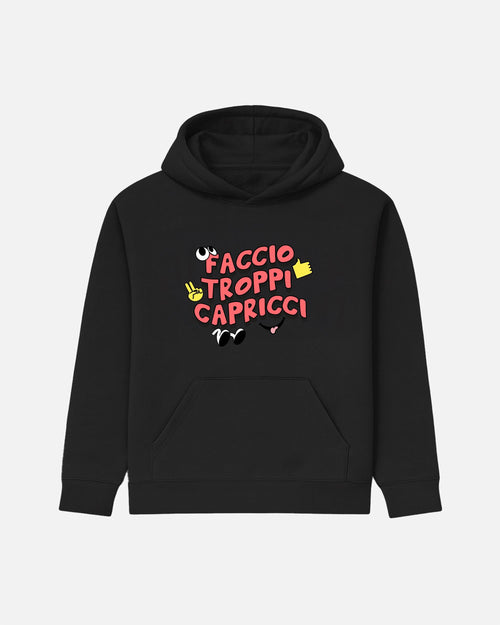 FELPA CON CAPPUCCIO BIZKIDZ "TROPPI CAPRICCI"