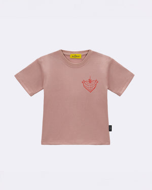 T-Shirt "Girls Party" Rosa fronte