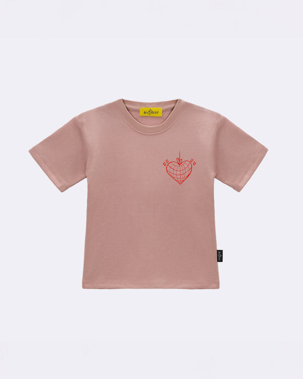 T-Shirt "Girls Party" Rosa fronte