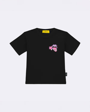 T-Shirt "Non sono testarda" Nero Fronte