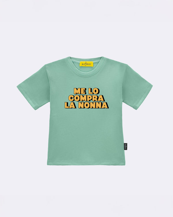 T-Shirt "Me lo compra la Nonna" Verde