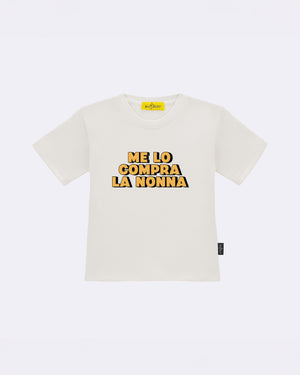 T-Shirt "Me lo compra la Nonna" Bianco