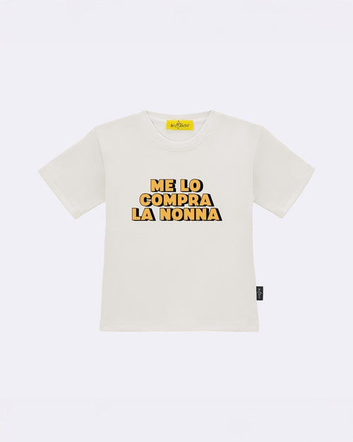 T-Shirt "Me lo compra la Nonna" Bianco