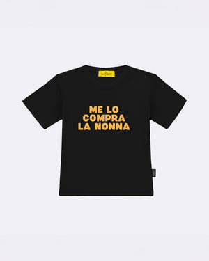 T-Shirt "Me lo compra la Nonna" Nero