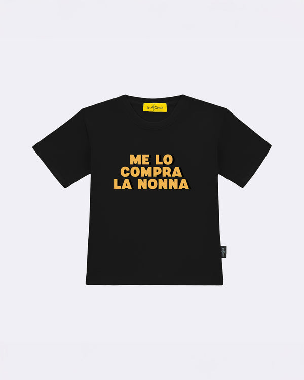 T-Shirt "Me lo compra la Nonna" Nero