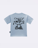 T-Shirt "Out of School" Celeste Retro