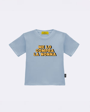 T-Shirt "Me lo compra la Nonna" Celeste
