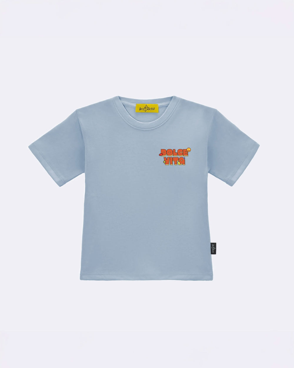 T-Shirt "Dolce Vita" Celeste Retro