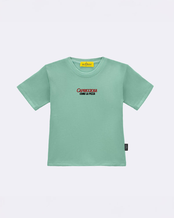 T-Shirt "Capricciosa" Verde Fronte