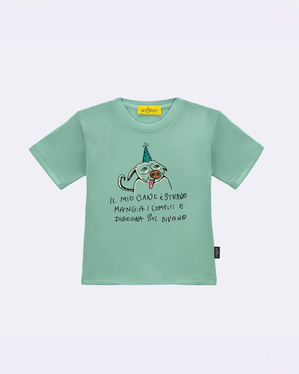 T-Shirt "Il mio cane è strano" Bianca