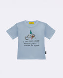 T-Shirt "Il mio cane è strano" Celeste