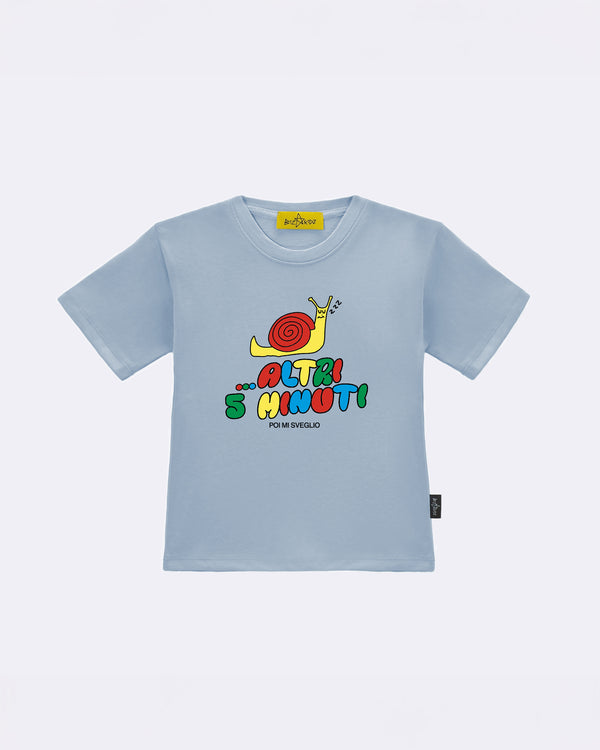 T-Shirt "Altri 5 minuti" Celeste