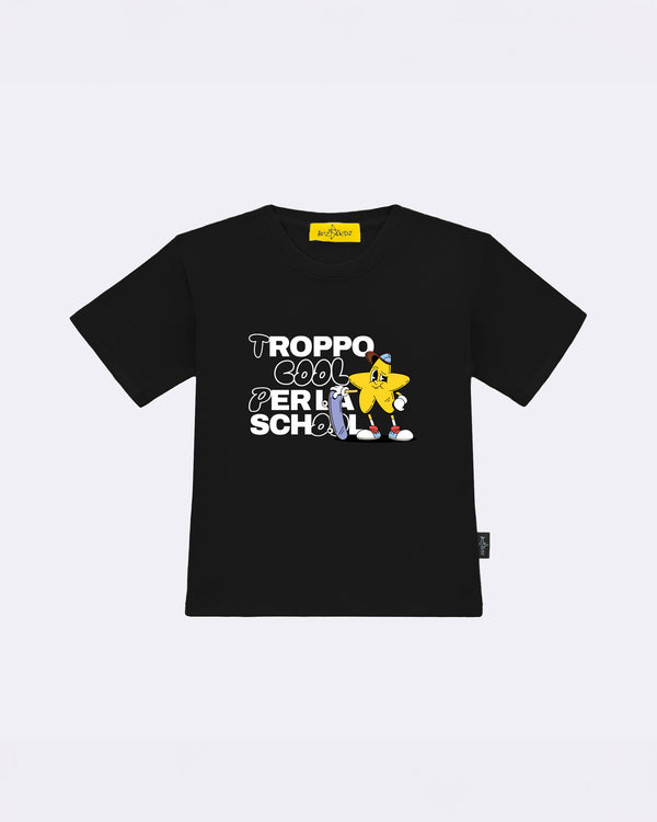T-Shirt "Troppo Col per la School" Nera