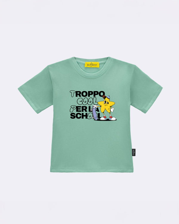 T-Shirt "Troppo Col per la School" Bianca
